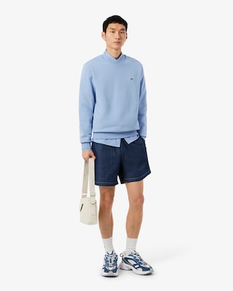 Felpa in tessuto felpato classic fit