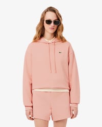 Felpa oversize in pile con cappuccio