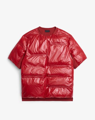 T-shirt in taffet&agrave; lucido imbottito Runway