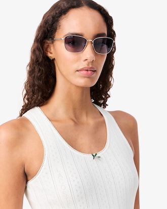 Canotta slim fit Pointelle in maglia di cotone