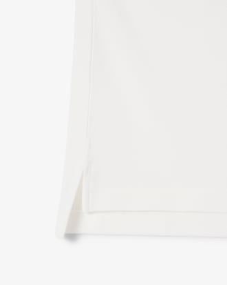 Polo regular fit in mini-piqué con marchio