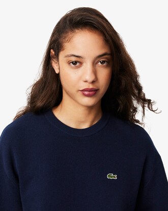 Maglione girocollo in cotone relaxed fit