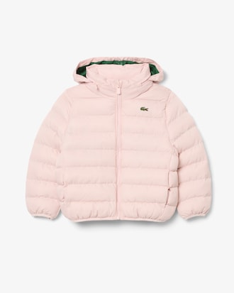 Giacca imbottita unisex con cappuccio foderato in tessuto felpato