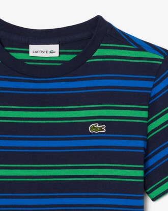 T-shirt in cotone con fascia a contrasto