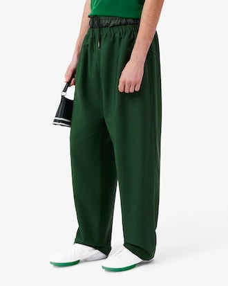 Pantaloni in lana in tessuto misto Runway