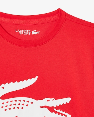 T-shirt da tennis oversize in cotone tecnico