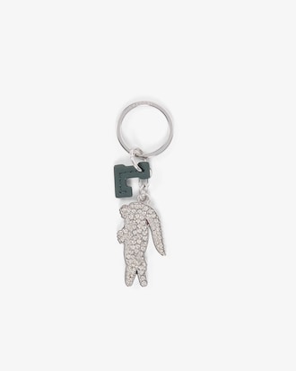 Portachiavi charm diamantato coccodrillo, L