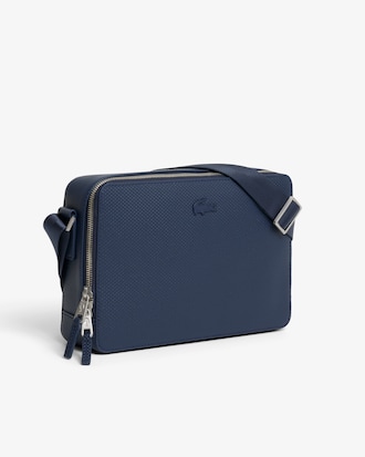 Borsa Reporter in pelle effetto piqu&eacute; Chantaco