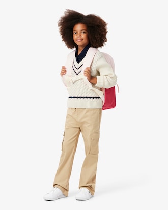 Gilet in cotone con scollo a V