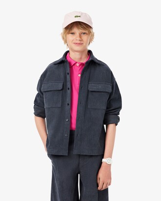 Overshirt in velluto a coste