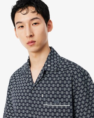 Camicia relaxed fit con stampa