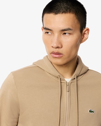 Felpa con cappuccio in pile con zip