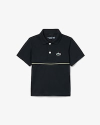 Polo in piqu&eacute; Ultra Dry a righe con marchio