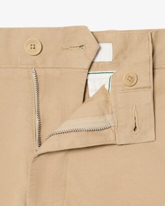 Shorts chino in twill elasticizzato