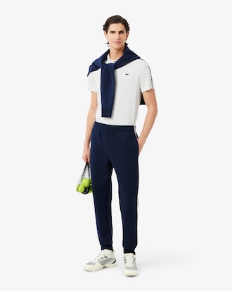 Polo da tennis a righe Ultra-Dry con marchio