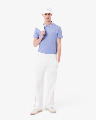Polo con marchio jacquard slim fit