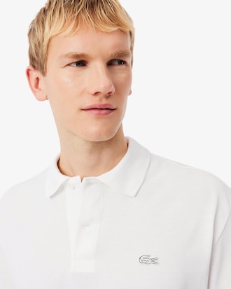 Polo in piqu&eacute; pesante loose fit