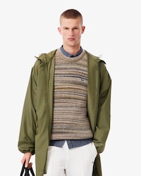 Parka lungo ripiegabile impermeabile
