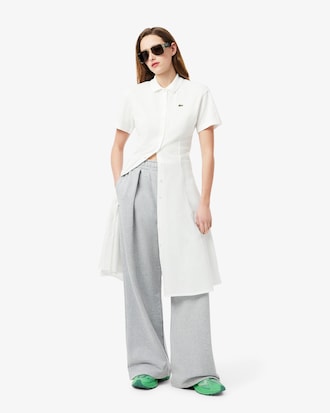 Abito polo svasato in mini piqué