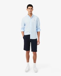 Shorts chino in twill elasticizzato