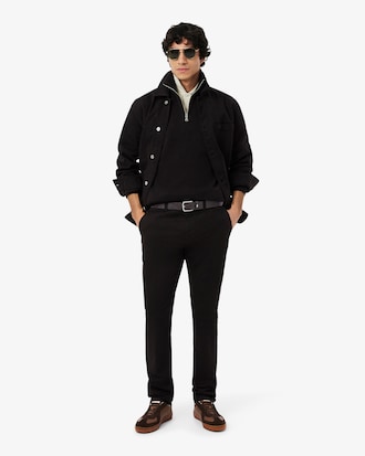 Cintura in pelle con monogramma