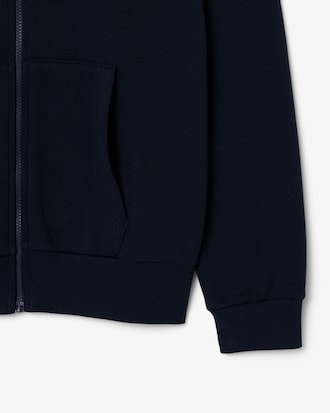 Felpa con cappuccio in pile con zip