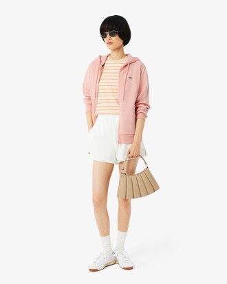 Felpa con cappuccio in pile con zip