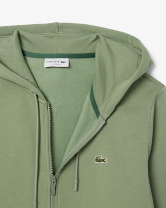 Felpa con cappuccio in pile con zip