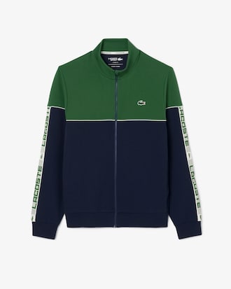 Felpa da tennis con zip color block