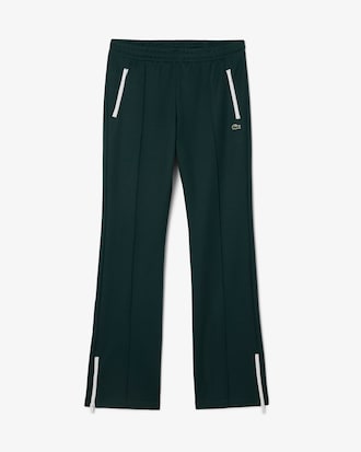 Pantaloni felpati taglio svasato con pieghe