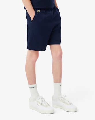 Shorts chino in twill di cotone elasticizzato