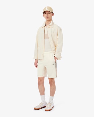 Shorts in tessuto felpato regular fit color block