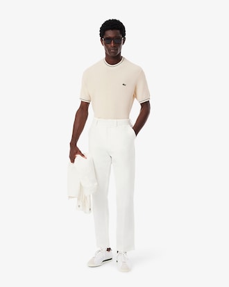 T-shirt in maglia con dettaglio a righe classic fit