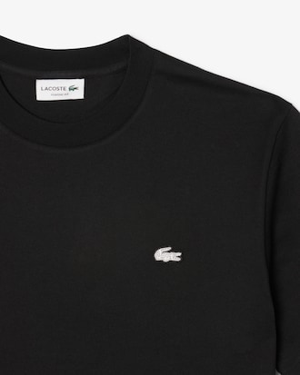 T-shirt in cotone con coccodrillo diamantato