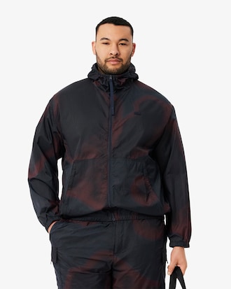 Giacca in nylon ripstop con stampa ombré