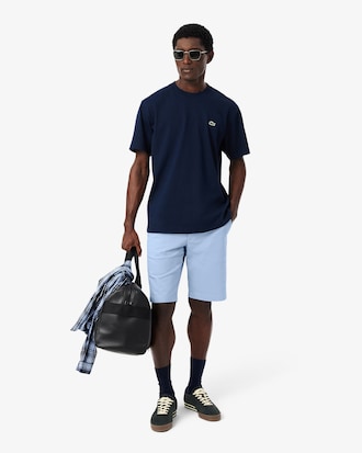 Shorts chino in twill elasticizzato