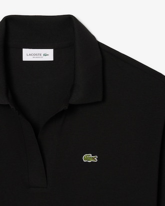 Polo fluida relaxed fit in piqué