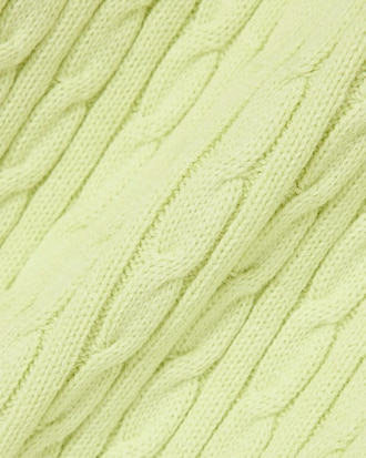 Maglione a maniche corte in maglia a trecce