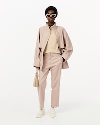 Pantaloni chino taglio dritto in gabardine di cotone