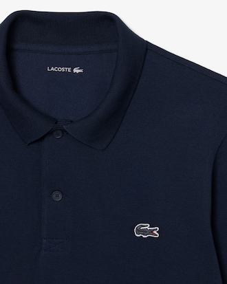 Polo in cotone a maniche lunghe regular fit