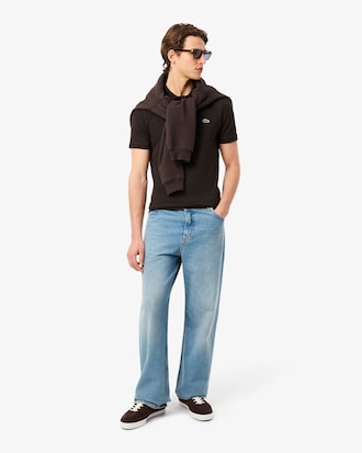 Polo slim fit in piqué L.12.12