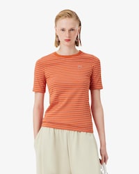 T-shirt in jersey a righe Runway