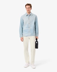 Pantaloni chino regular fit in velluto a coste