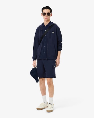 Shorts cargo in cotone felpato