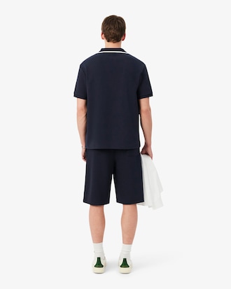 Shorts in piqu&eacute; double face relaxed fit