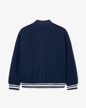 Giacca unisex con stemma in tessuto effetto feltro di lana