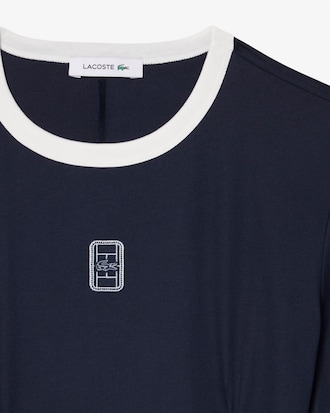Vestito-maglietta in cotone con stemma