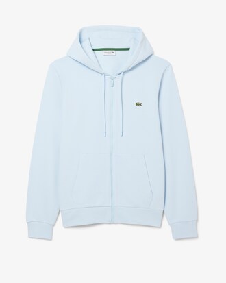 Felpa in tessuto felpato classic fit con zip