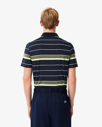 Polo a righe elasticizzata da golf Ultra-Dry