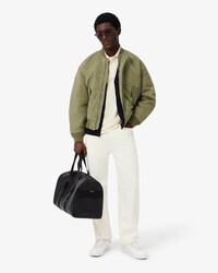 Bomber in taffet&agrave; impermeabile